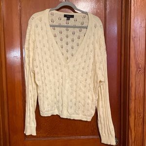 Womens size 3X Forever 21+ cardigan. Light yellow. Excellent condition.